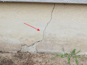 foundation crack