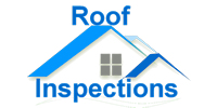 a sign that reads Roof Inspections with no link