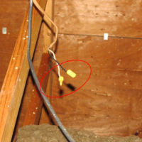 exposed electrical termination