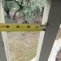 Guard rail spacing cannot exceed 4". excessive spacing at guardrail