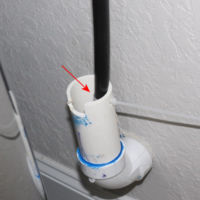 no air gap at water softener drainline